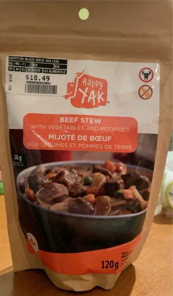 Mijoté de boeuf aux légumes et pommes de terre