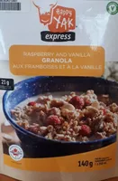 Granola aux framboises vanille