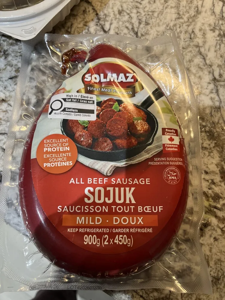 All beef sausage
