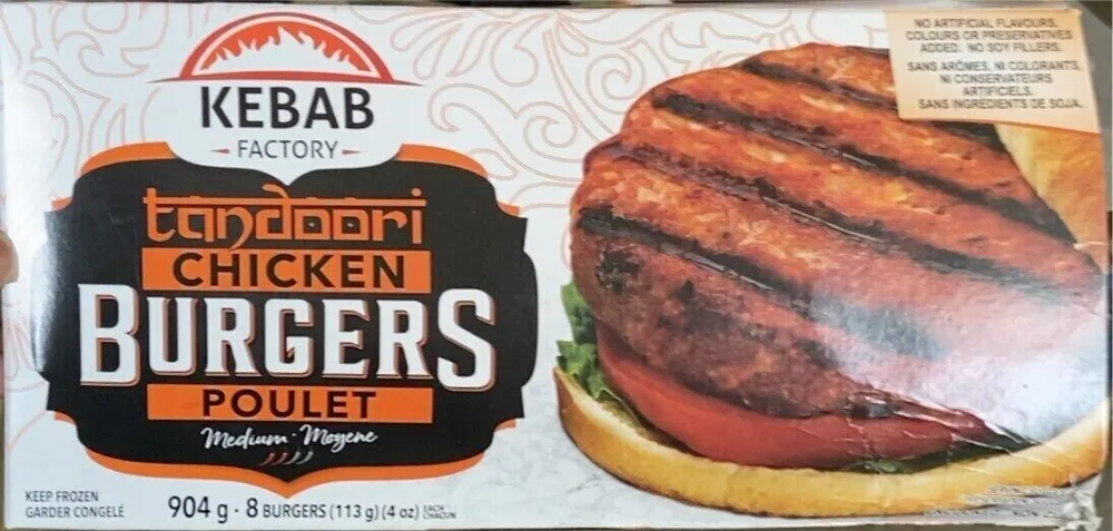 Tandoori Chicken Burgers