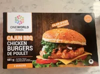 Cajun bbq chicken burgers