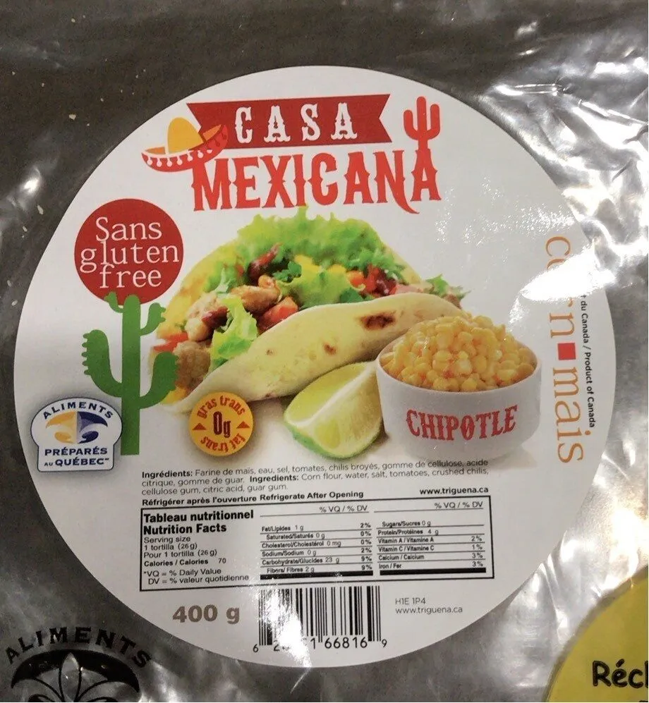 Tortillas 100% maïs