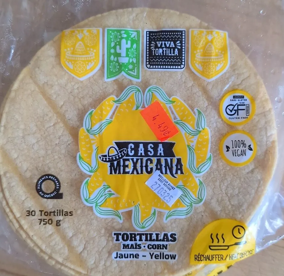 Yellow Corn Tortillas