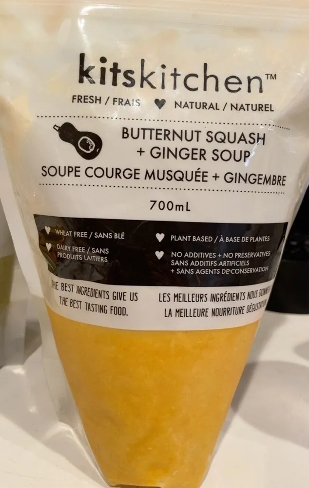 Butternut squash + ginger soup