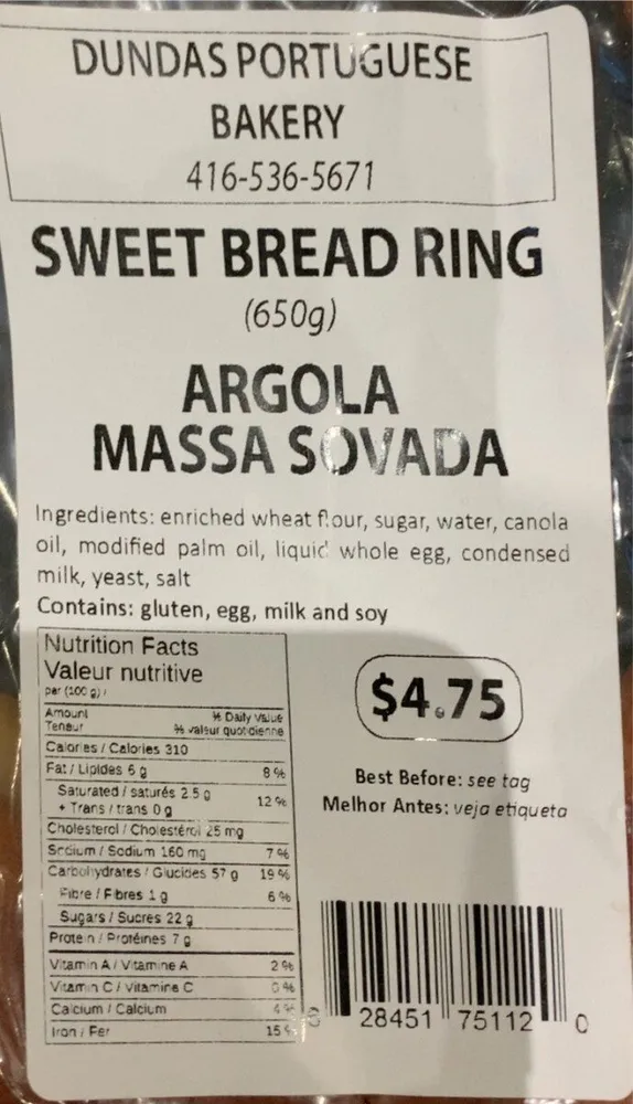 Argola Massa Sovada