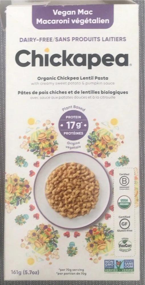 Organic Chickpea Lentil Pasta