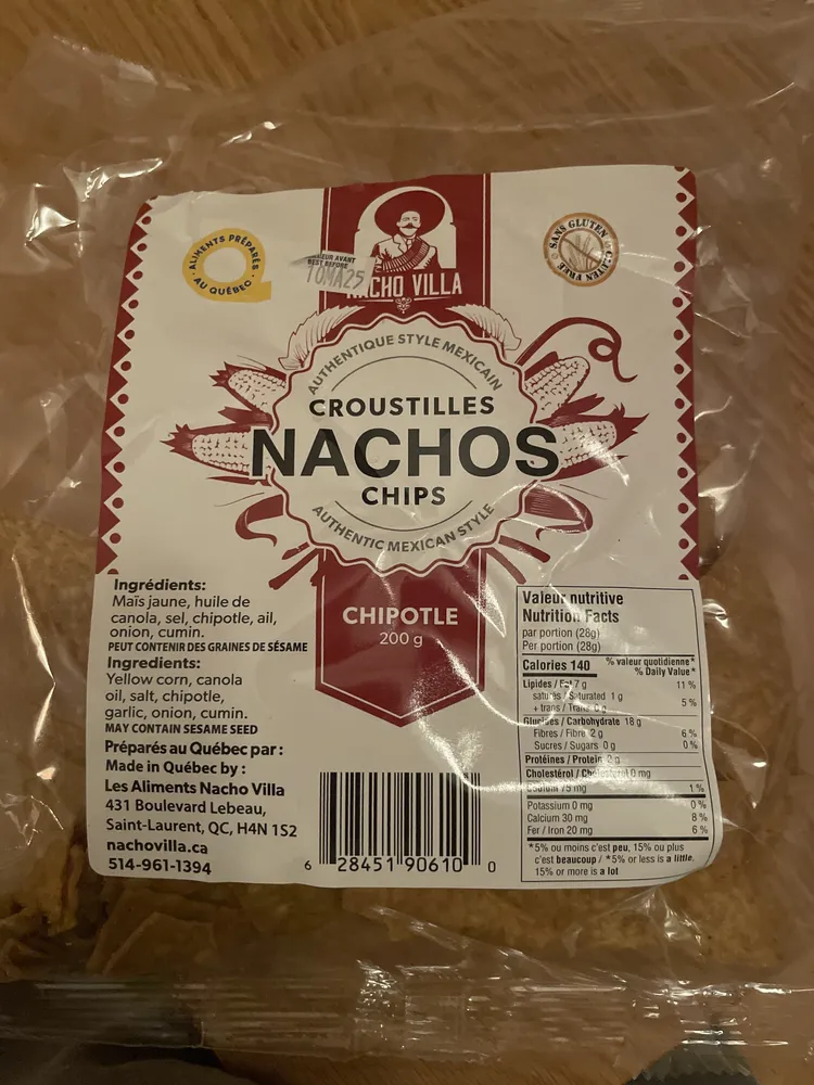 croustilles Nachos Chips
