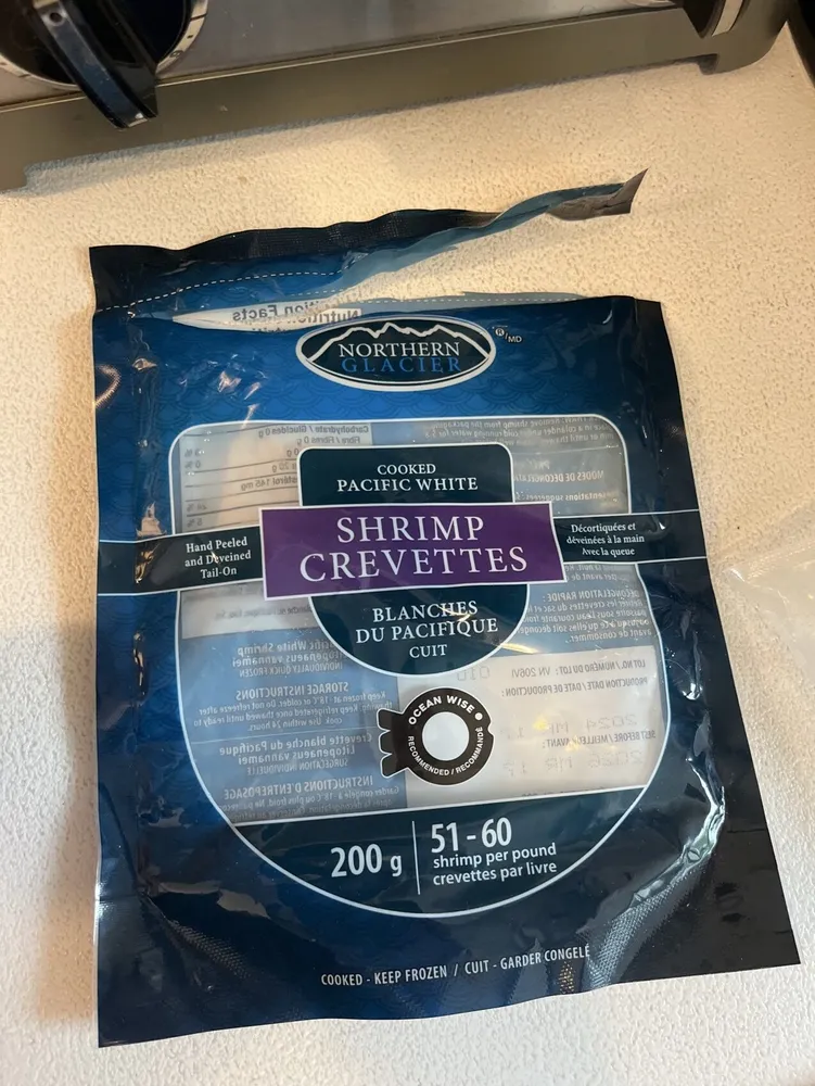 Frozen Tail On Shrimp
