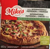 International and Pepperoni and cheese pizza