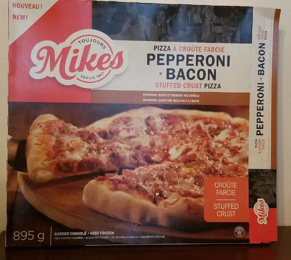 Stuffed Crust Pepperoni and Bacon Pizza