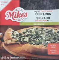 Spinach stuffed crust pizza