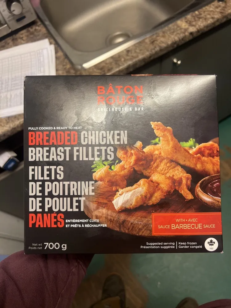 Filets de poitrine de poulet pannés
