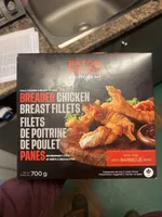 Filets de poitrine de poulet pannés