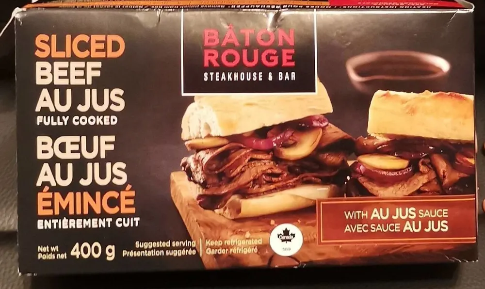 Boeuf au jus émincé