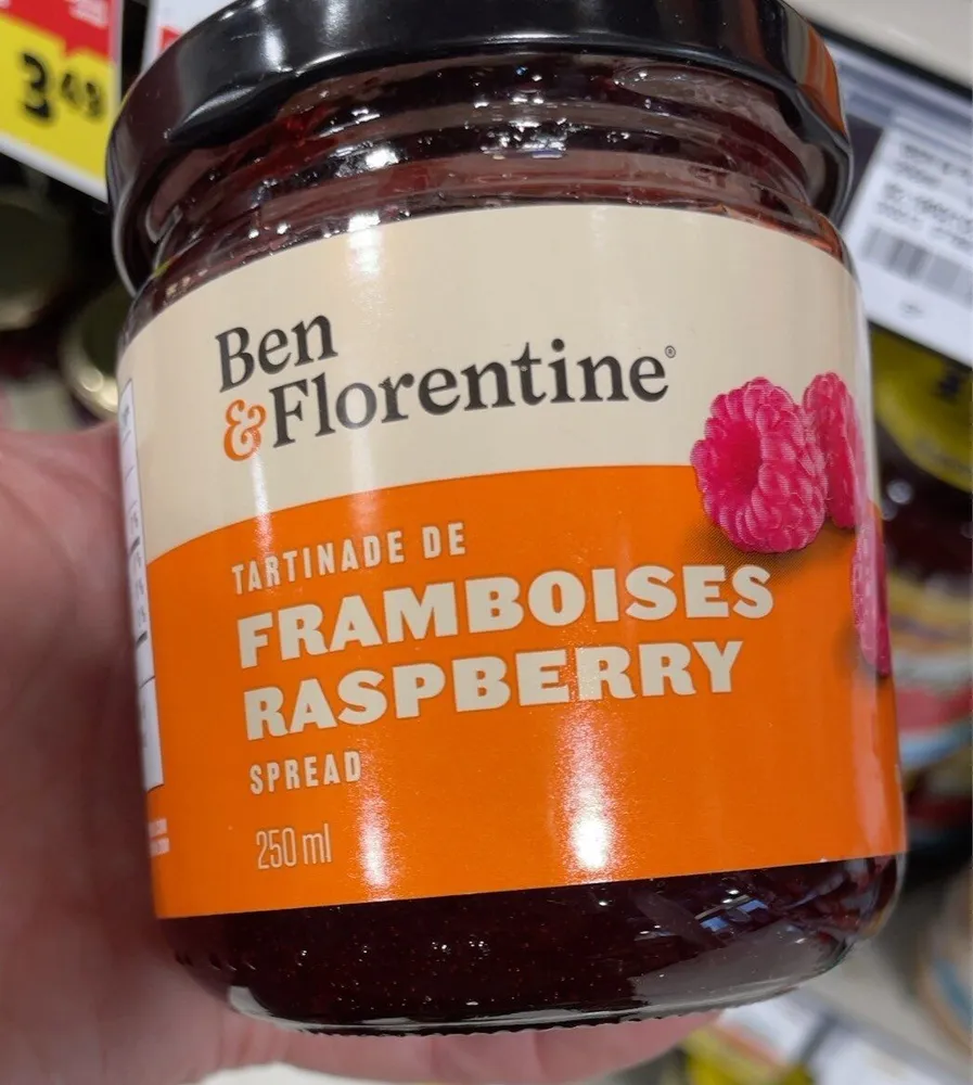 Tartinade framboises