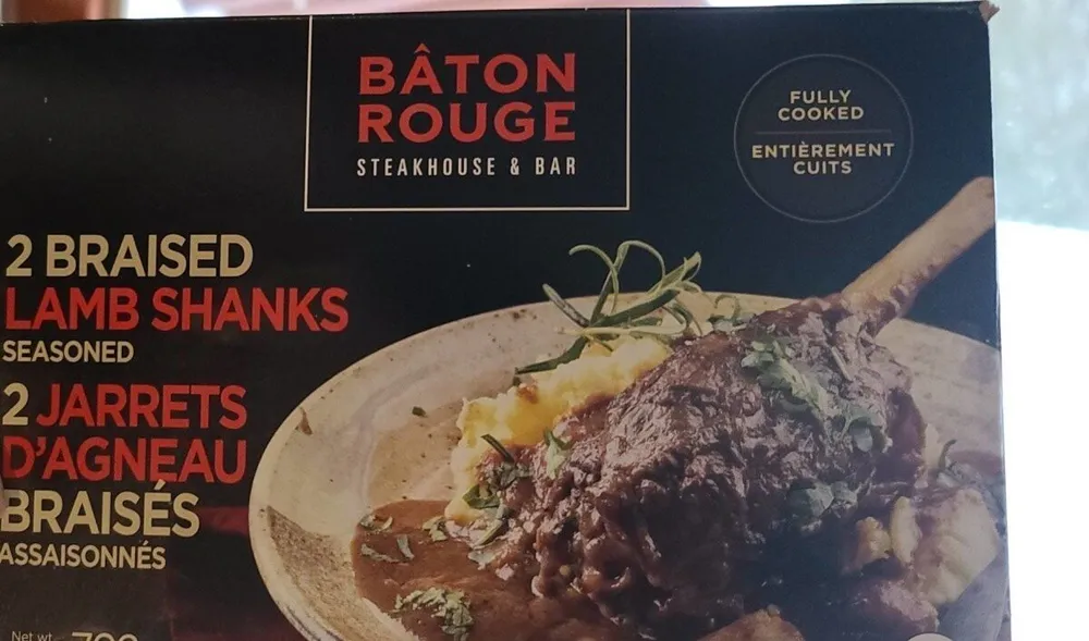 2 jarrets d'agneau braisés
