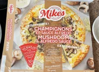 Pizza champignons et sauce Alfredo