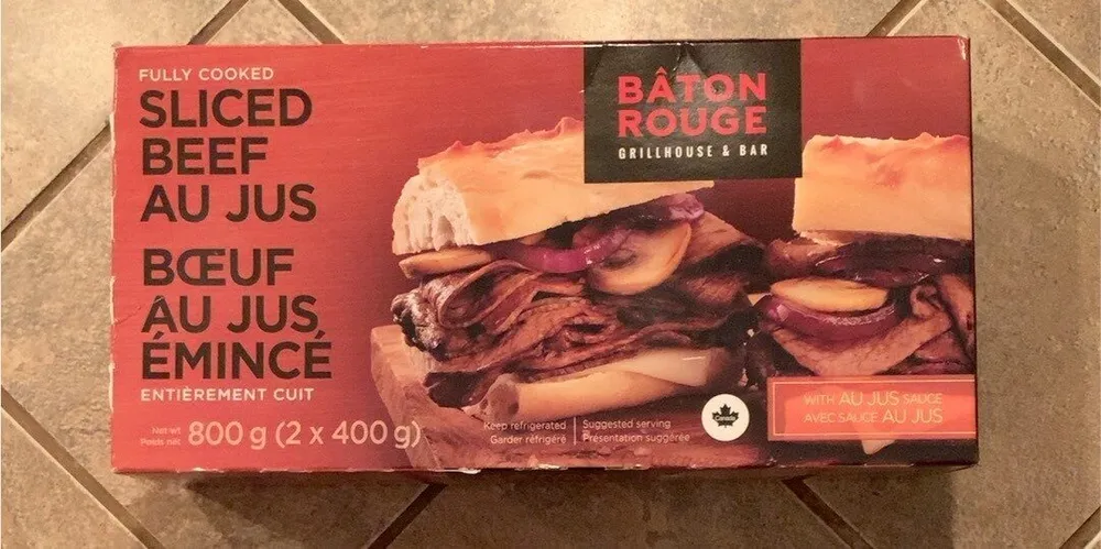 Boeuf au jus émincé