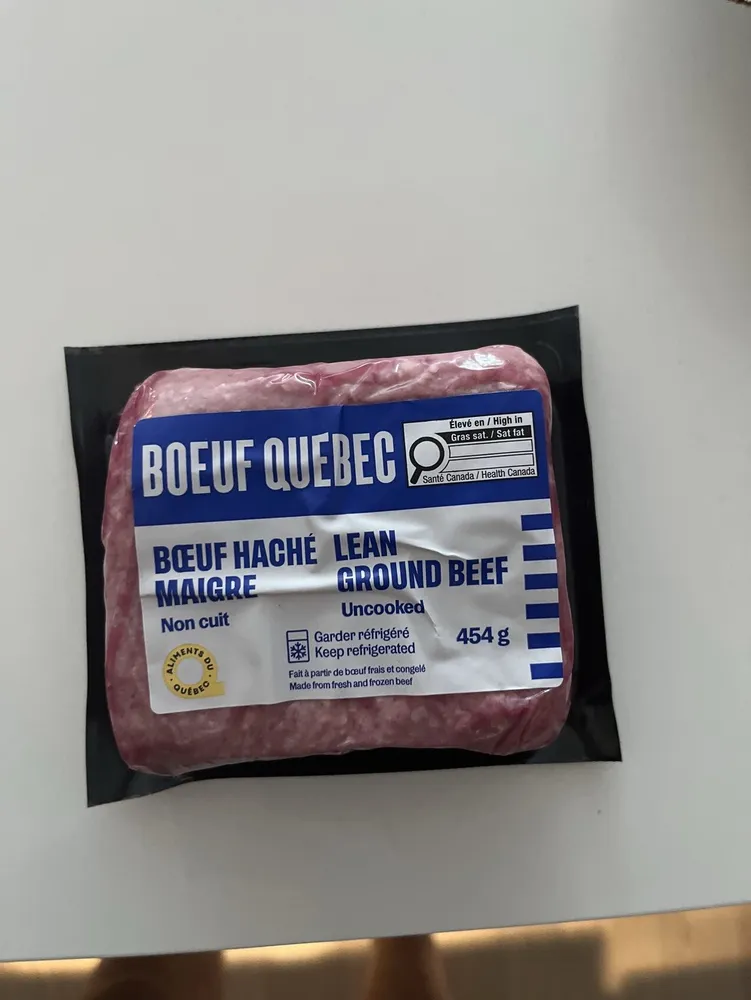 Lean Ground Beef Québec