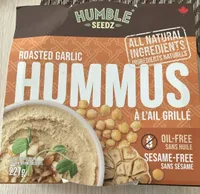 Roasted Garlic Hummus, Oil-Free