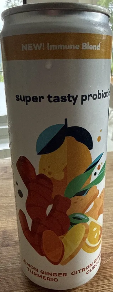 Super Tasty Probiotics Lemon Tumeric Ginger