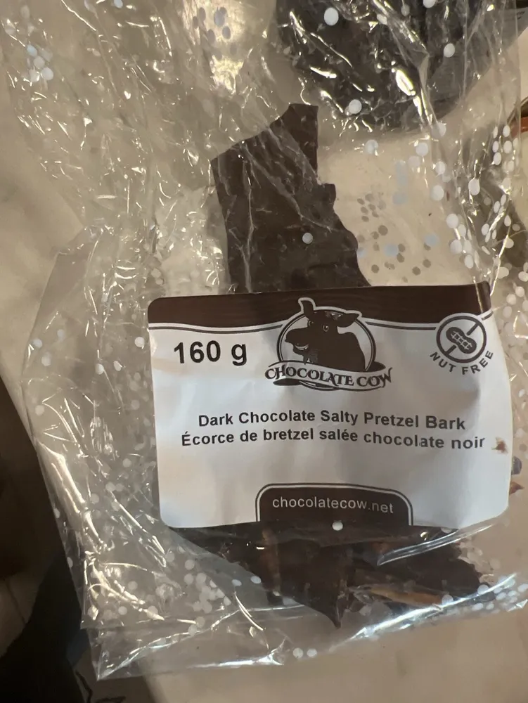 Dark Chocolate Salty Pretzel Bark
