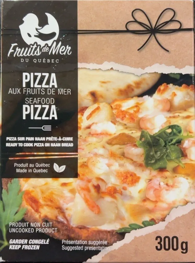 Pizza fruit de mer du Québec