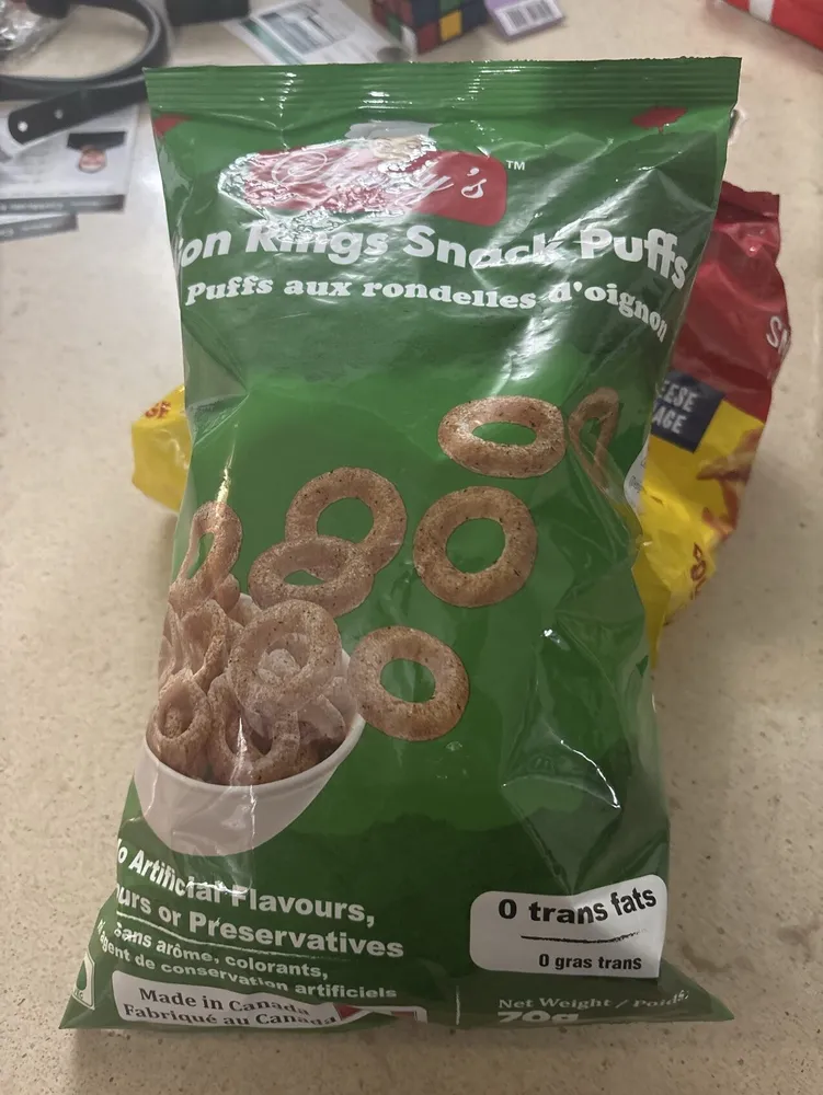 Onion Ring Snack Puffs