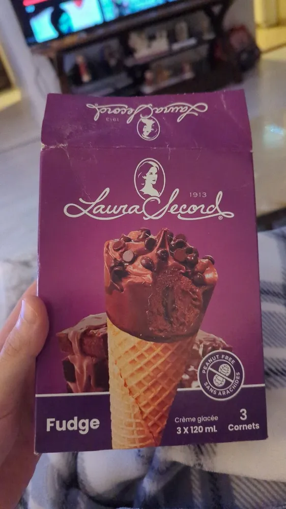 Fudge ice cream cones
