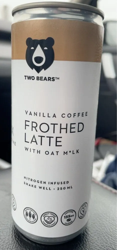 Vanilla Coffee Frothed Latte with oat milk