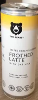 Salted caramel coffee Frothed latte