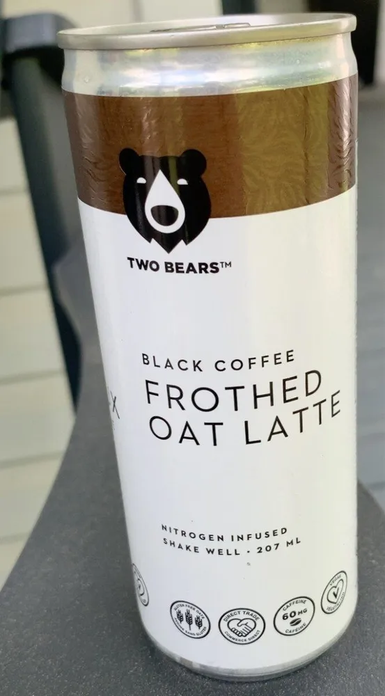 Black Coffee Frothed Oat Latte