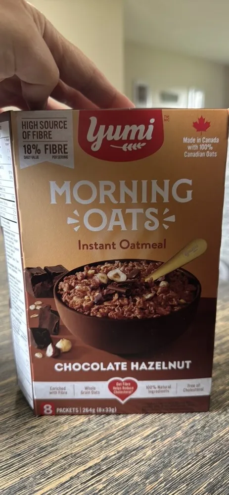 Morning Oats Instant Oatmeal Chocolate Hazelnut