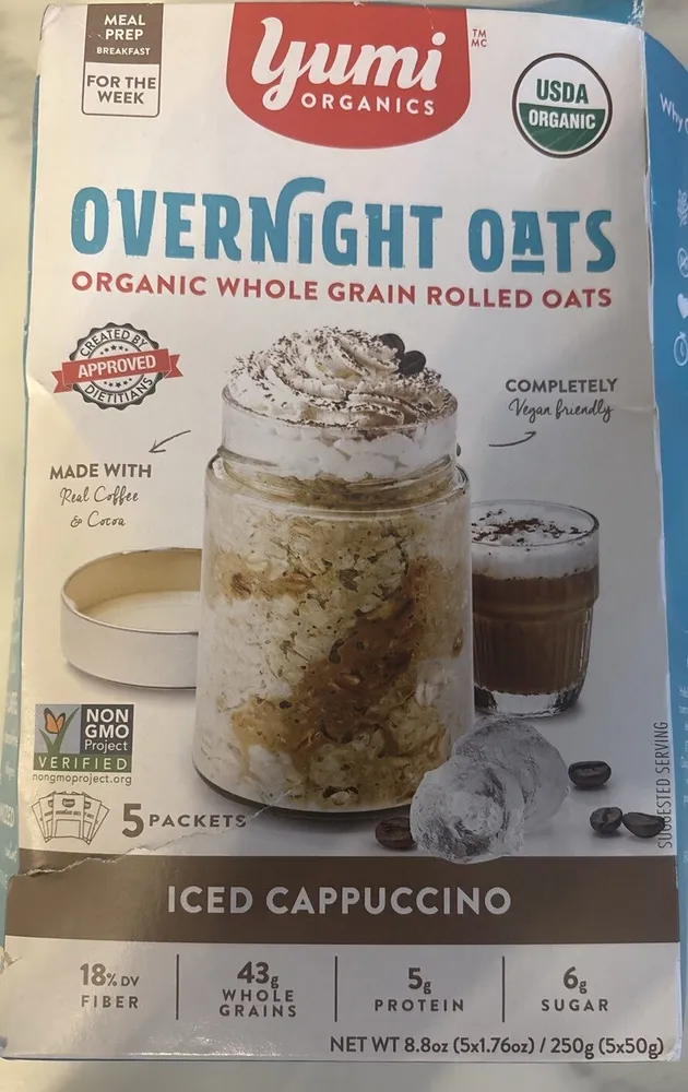Overnight Oats Iced Cappuccino