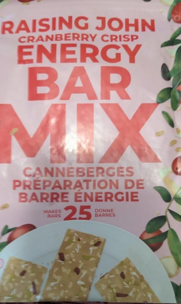 Raising John Cranberry Crisp Energy Bar Mix