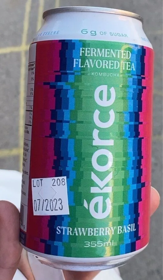 Fermented flavored tea kombucha