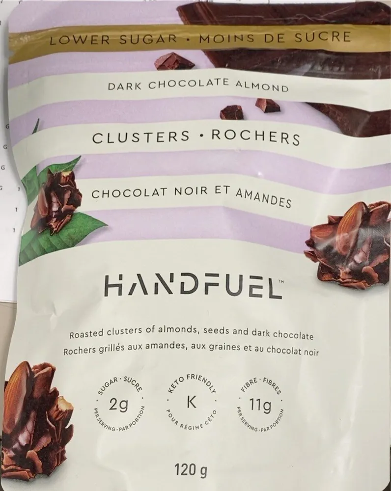 Dark chocolate almond clusters