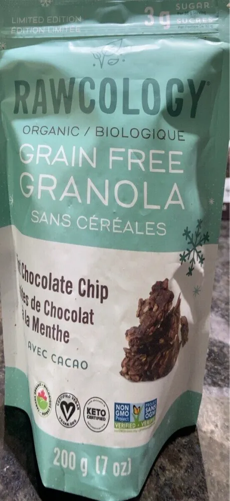 Organic Grain Free Granola Mint Chocolate Chip With Cacao