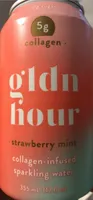 Strawberry mint collagen inflused sparkling water