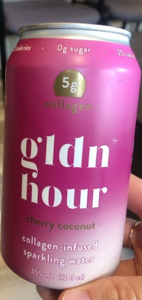 Collagen-infused sparkling water