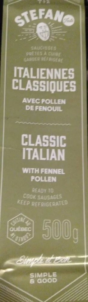 Saucisses italiennes classique s