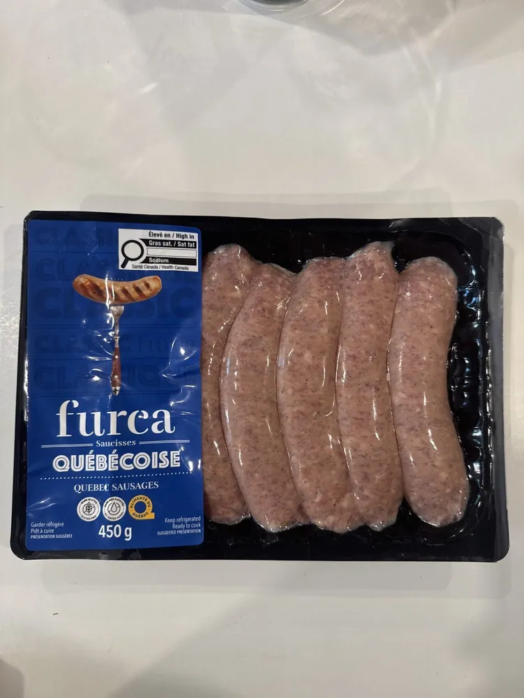 Saucisses quebecoises