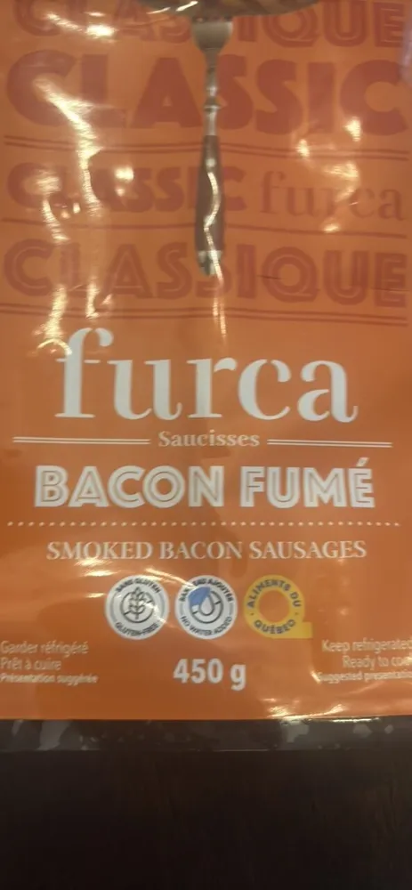 Saucisses au bacon fumé