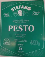 Boulette de viande prête à cuire, pesto
