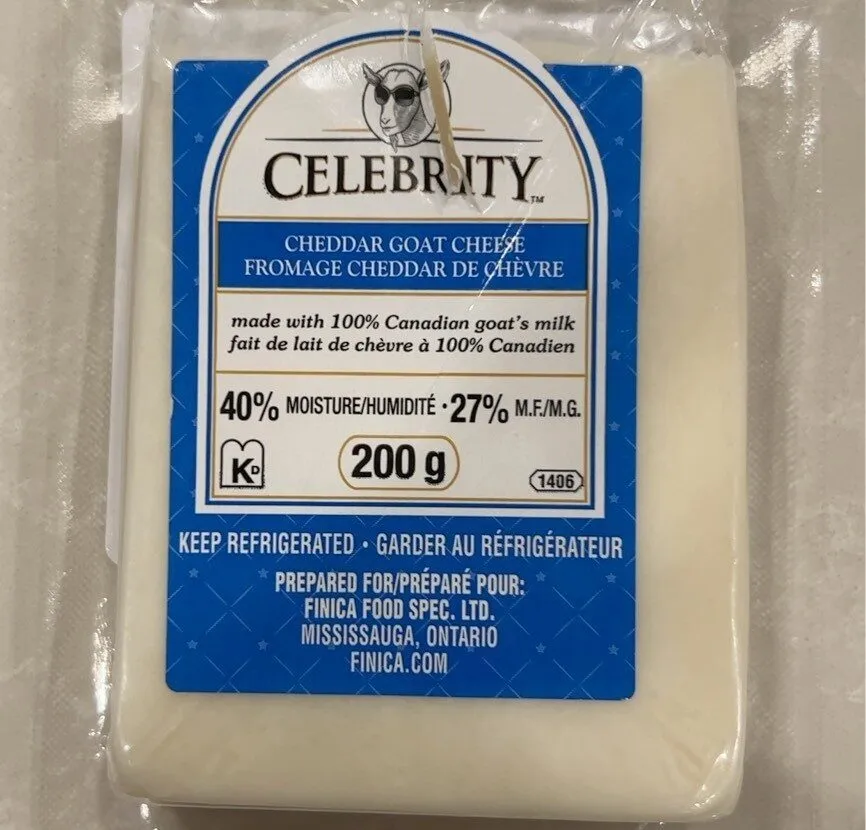 Cheddar goat cheese