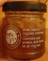 Chutney aux poires, aux dates et au cognac