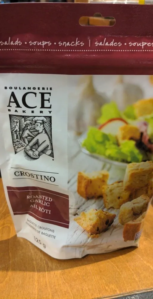 Croutons de baguette ail rôti