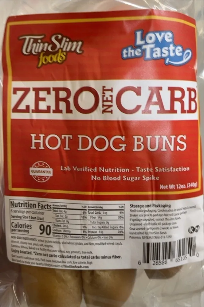 Zero Net Carb Hot Dog Buns