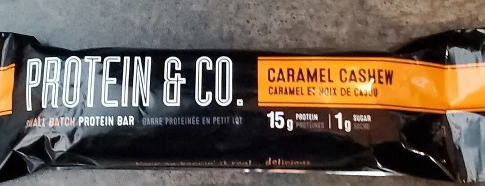 Caramel & Cashew protein bar