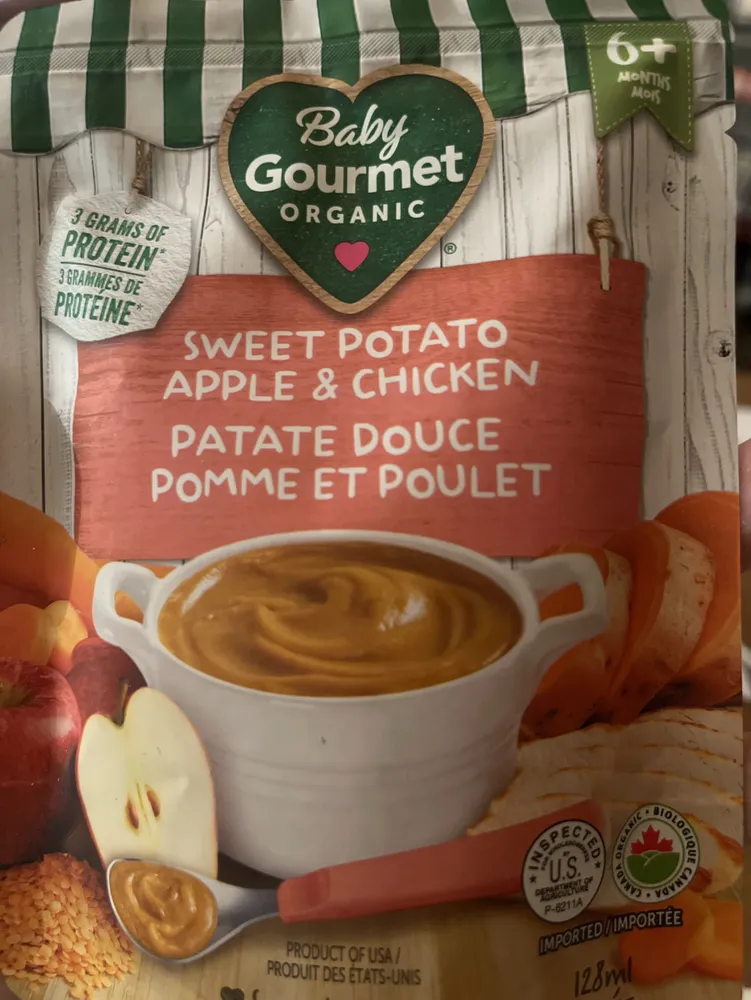 Sweet potato, apple & chicken